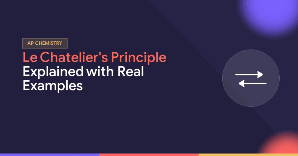 Le Chatelier's Principle Explained with Real Examples - Virtually There Teaching blog cover